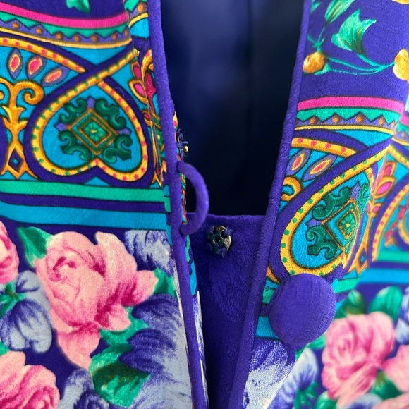 Vintage Silk Blazer - Picture 4 of 5